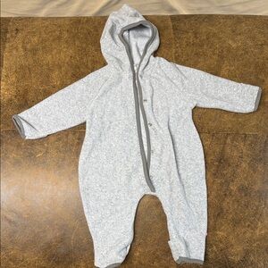 Zutano Gray Hooded Footie